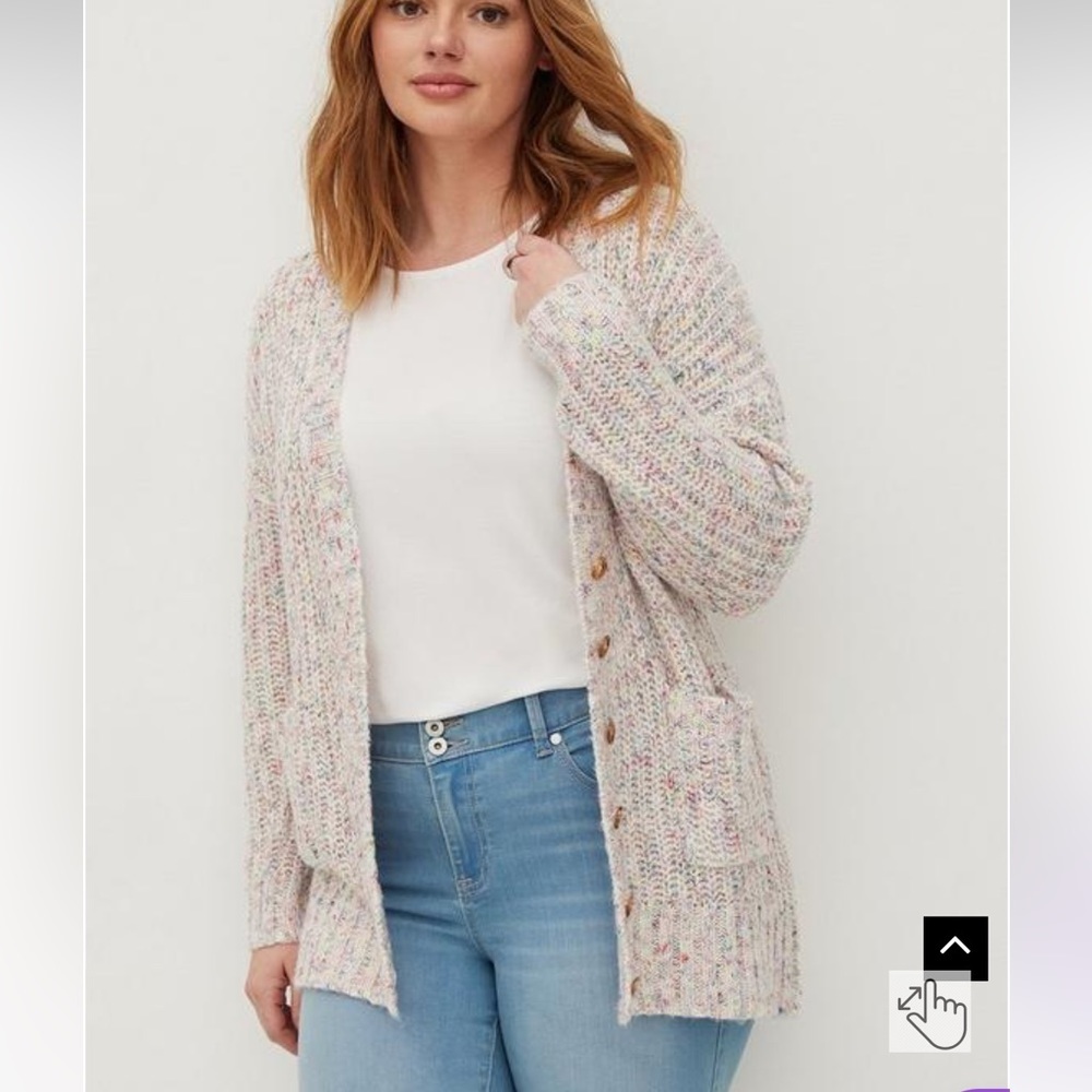Torrid Button Front Cardigan Sweater - Multi